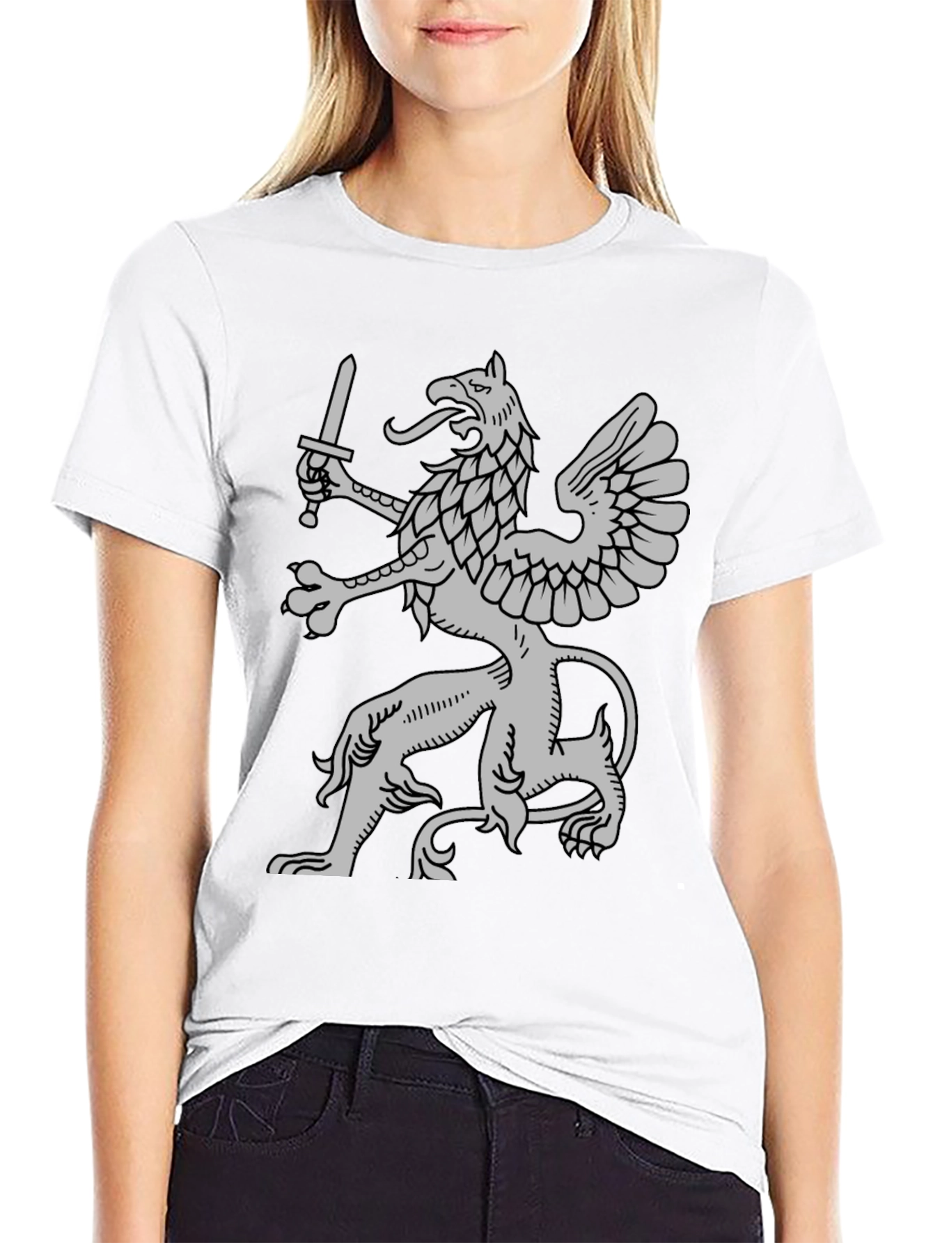 Griffin Sword Black T-Shirt