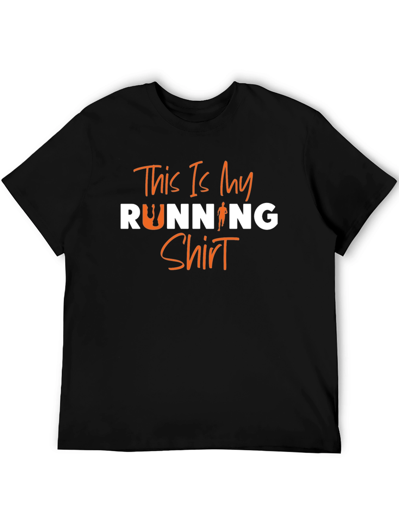 This Is My Running Shirt - Black Graphic Tee
