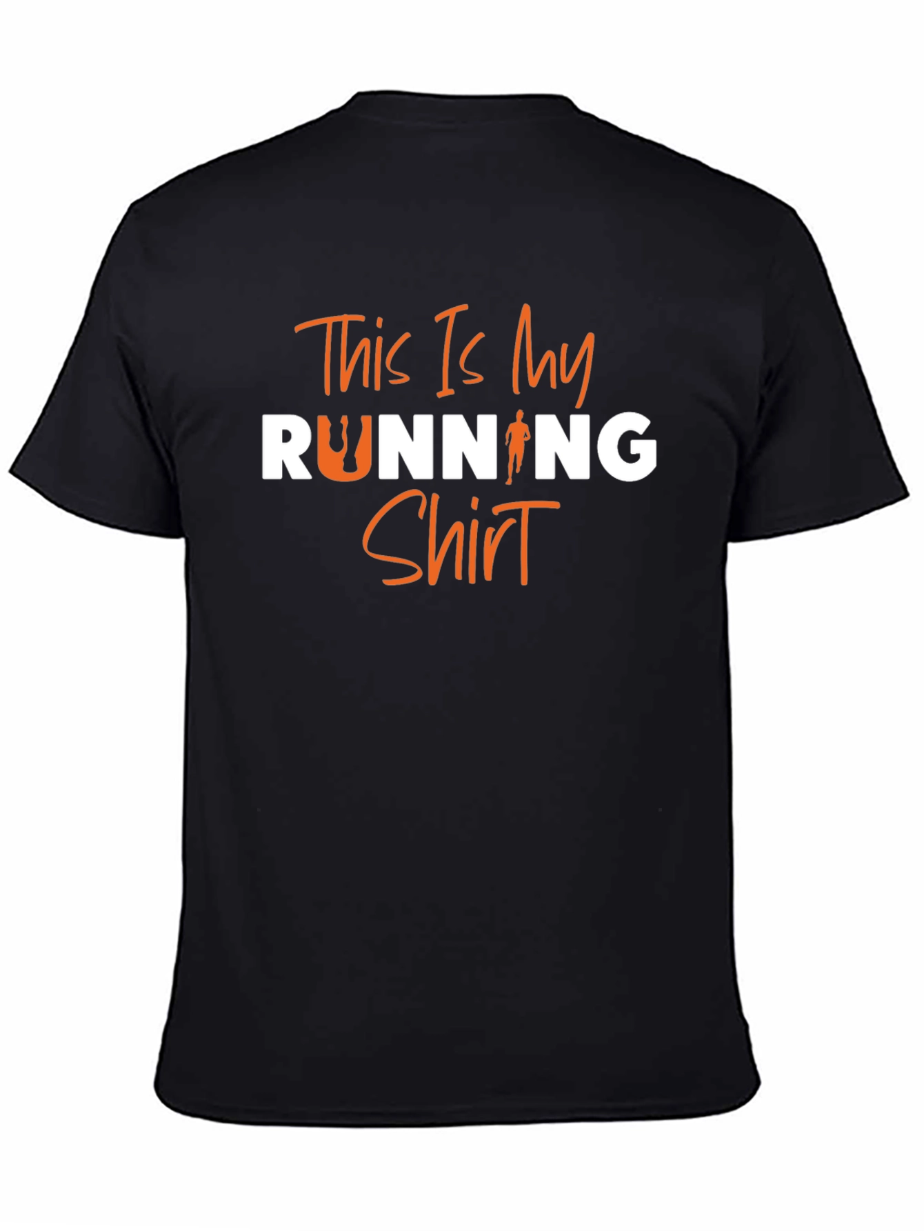 This Is My Running Shirt - Black Graphic Tee