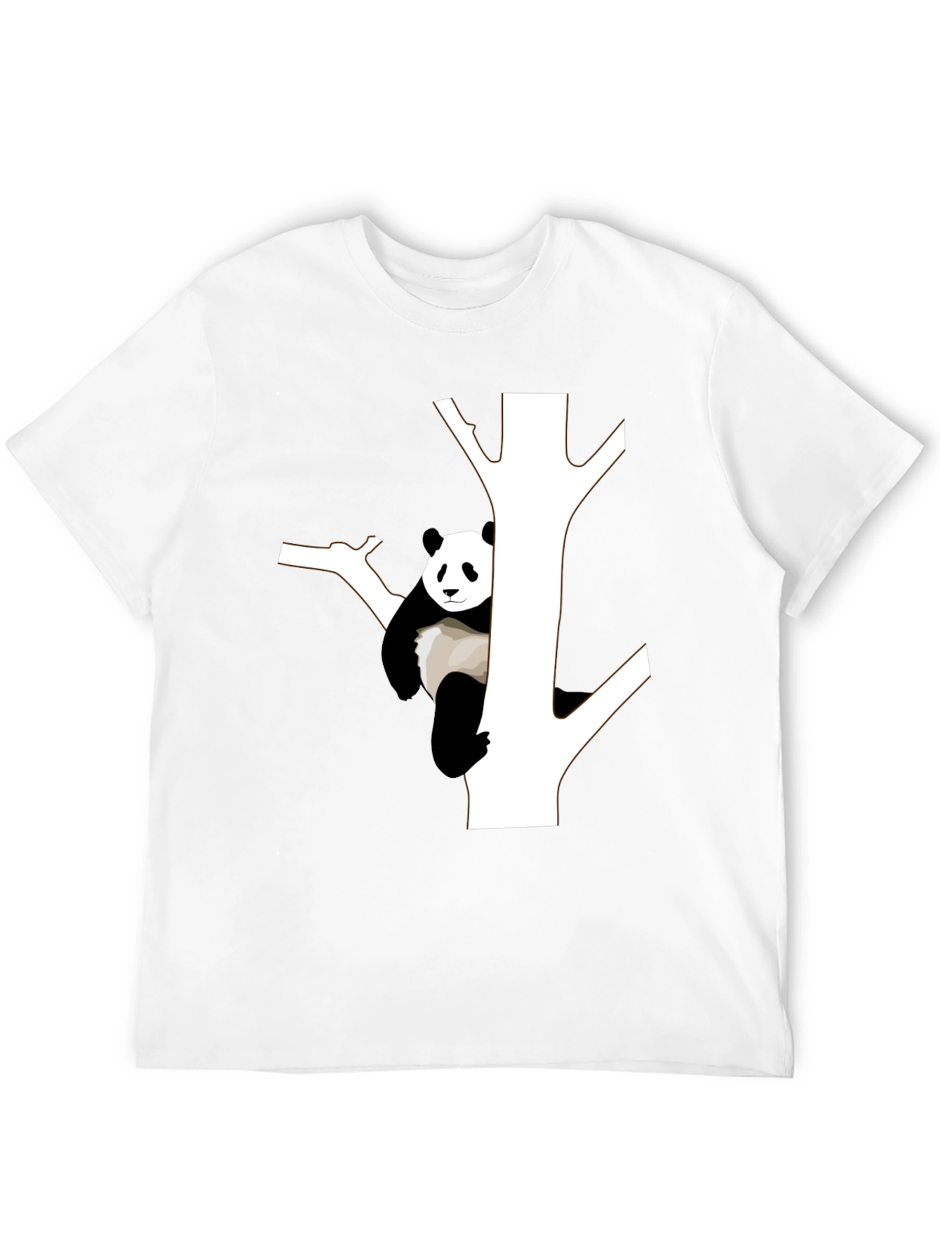 Panda Tree Black T-Shirt