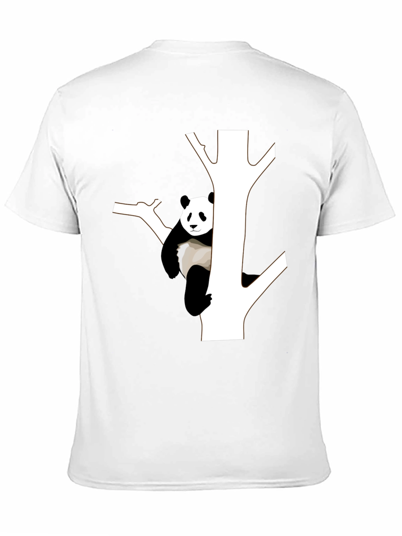 Panda Tree Black T-Shirt