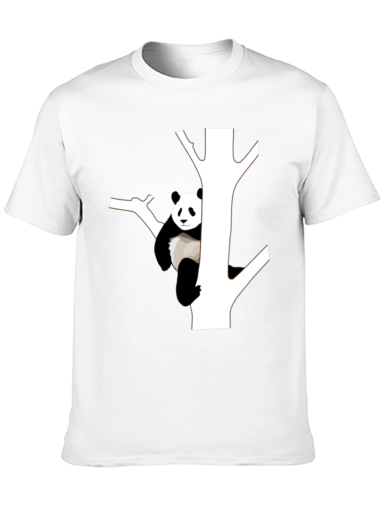 Panda Tree Black T-Shirt