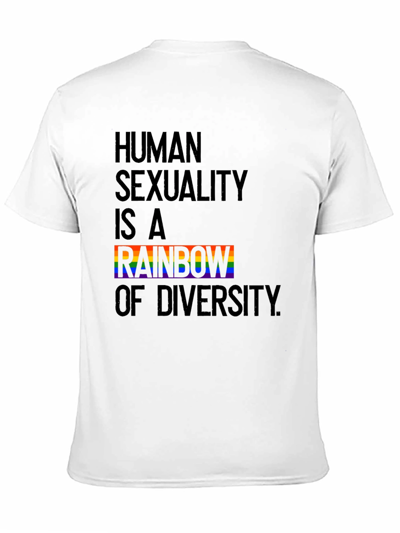 Rainbow Diversity Pride T-Shirt - Black