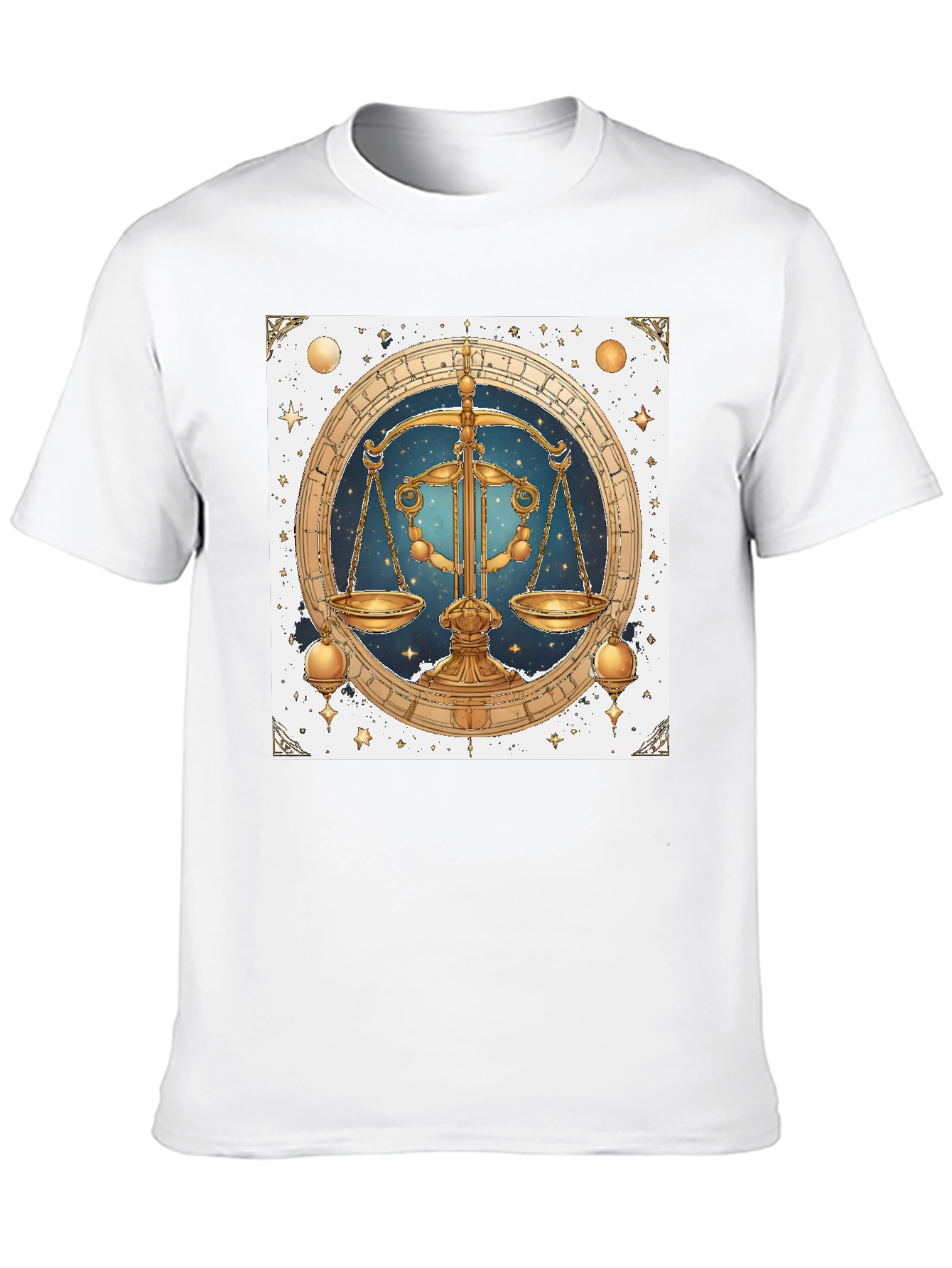 Libra Zodiac Graphic Tee - Stylish Black Shirt