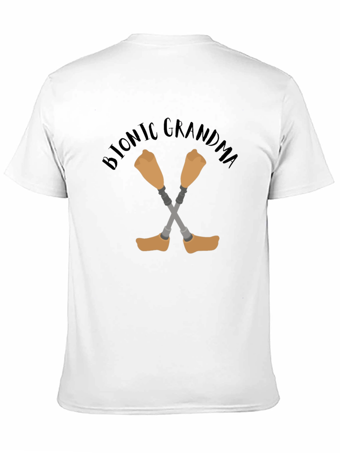 Bionic Grandma T-Shirt - Novelty Graphic Tee