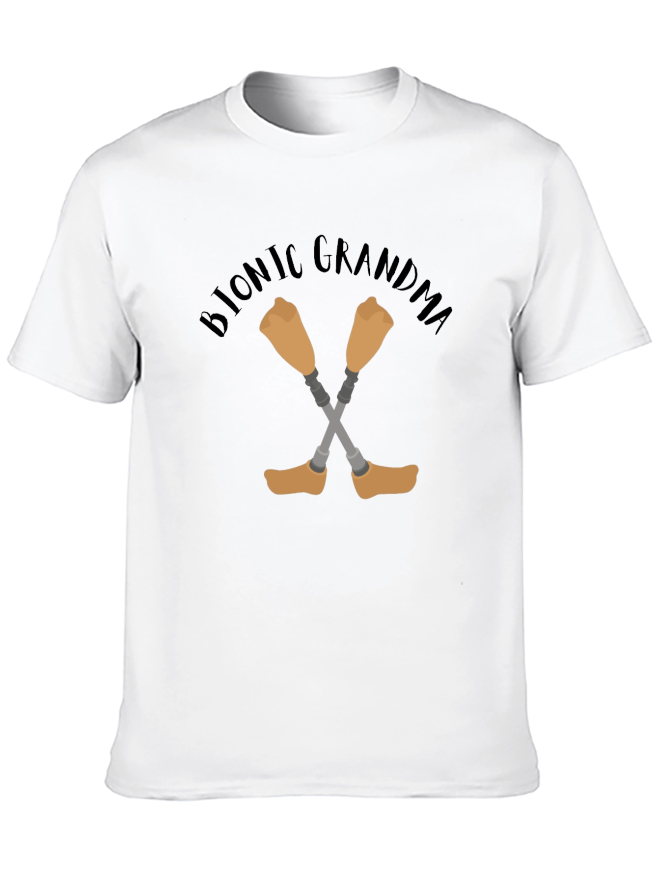 Bionic Grandma T-Shirt - Novelty Graphic Tee