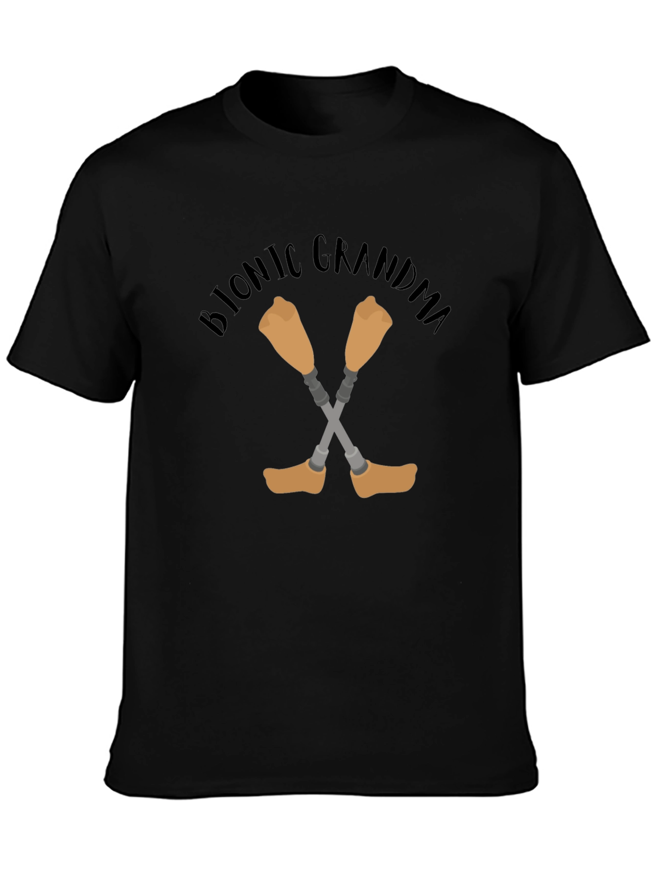 Bionic Grandma T-Shirt - Novelty Graphic Tee