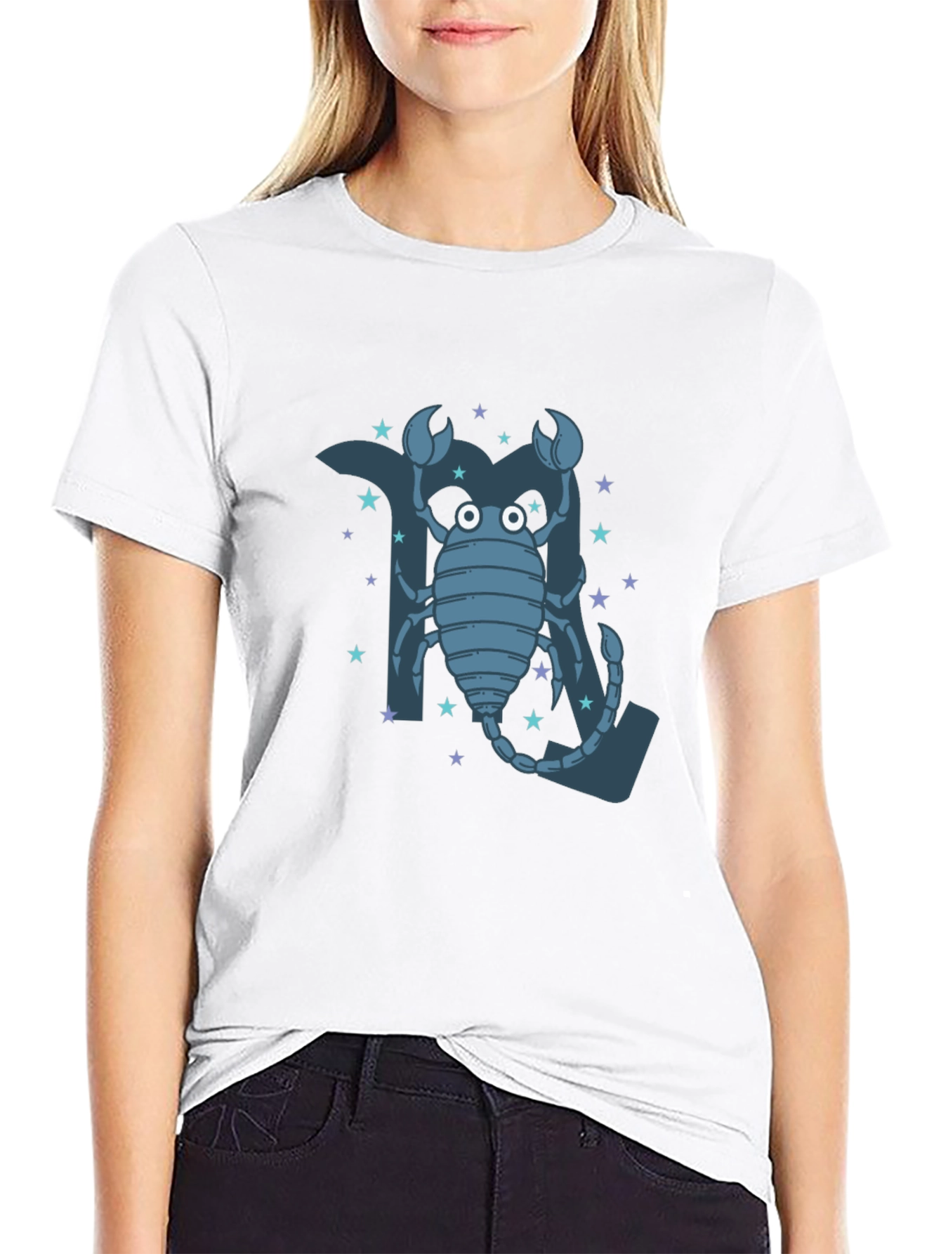 Scorpio Zodiac T-Shirt - Cartoon Style