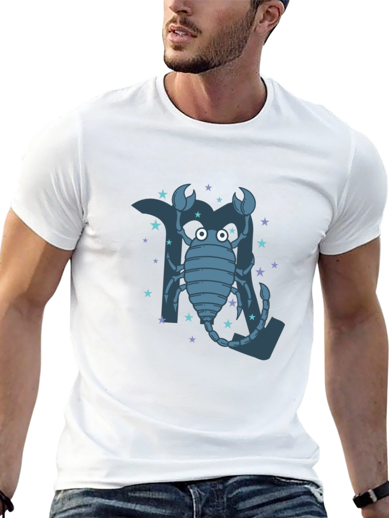 Scorpio Zodiac T-Shirt - Cartoon Style
