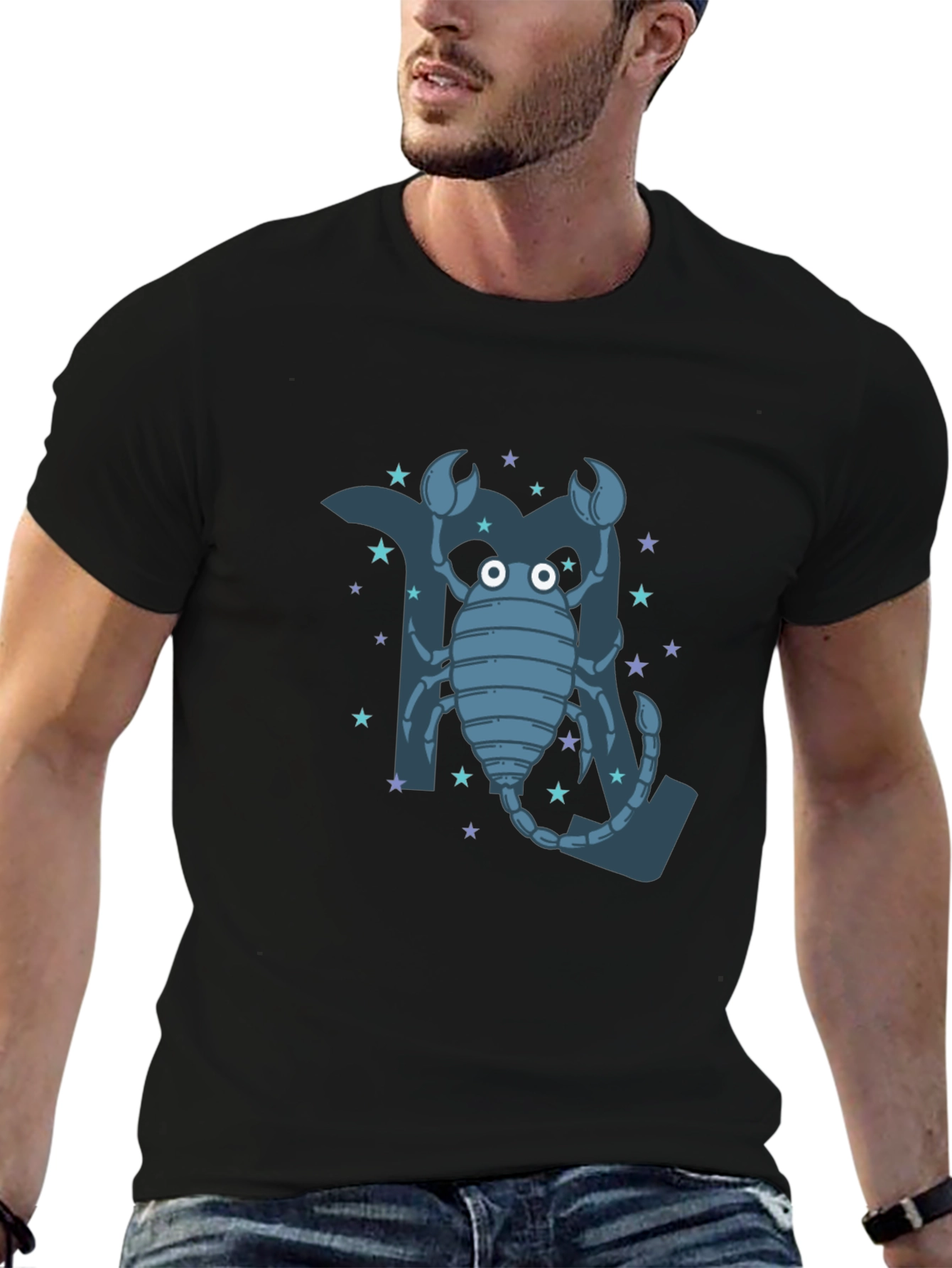 Scorpio Zodiac T-Shirt - Cartoon Style