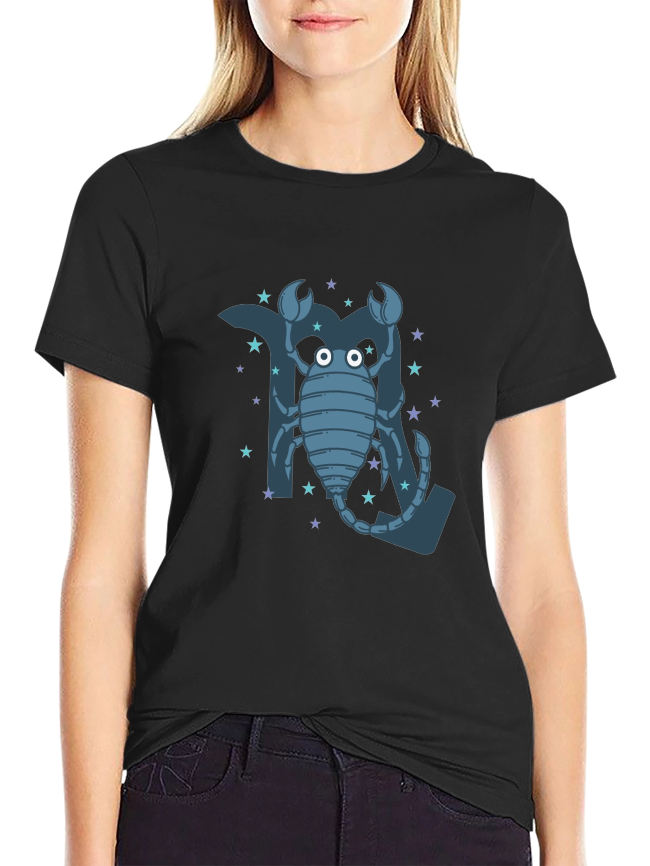 Scorpio Zodiac T-Shirt - Cartoon Style