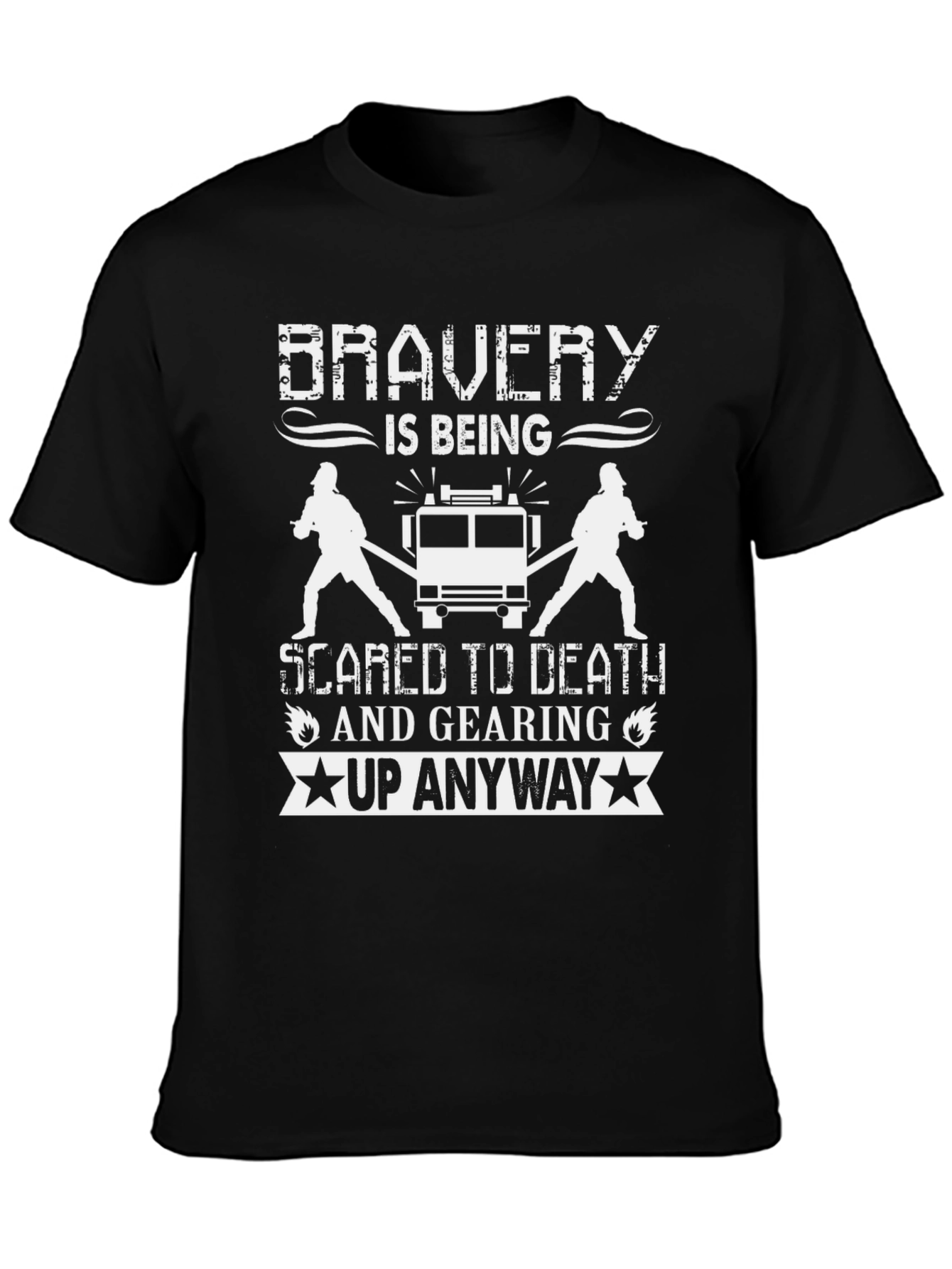 Bravery Firefighter Graphic Tee