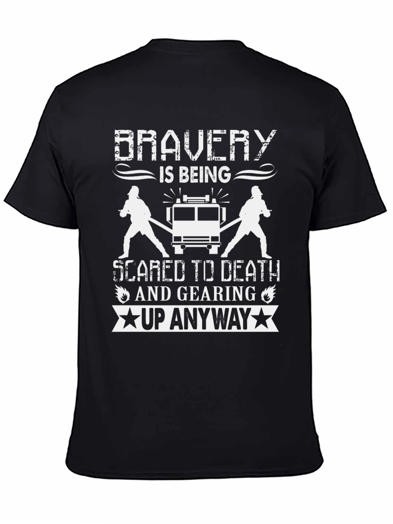 Bravery Firefighter Graphic Tee