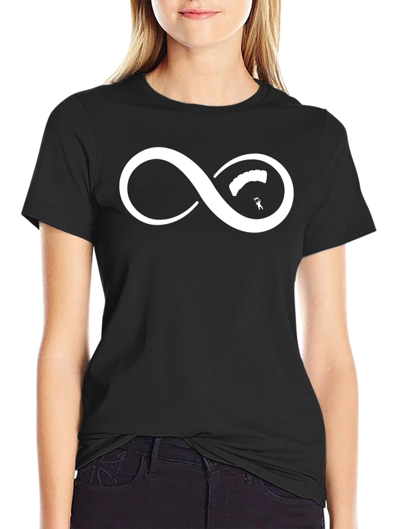 Skydiving Infinity Symbol Graphic Tee