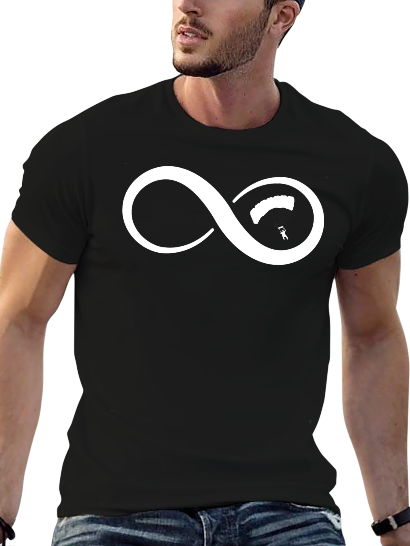 Skydiving Infinity Symbol Graphic Tee