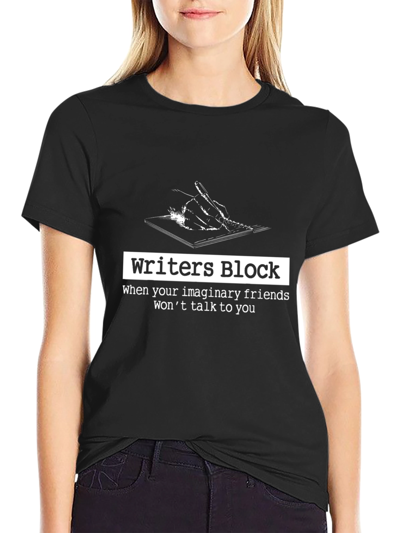 Writers Block Graphic Tee - Funny Writer Gift