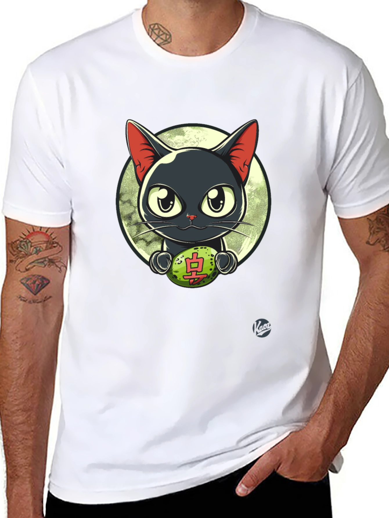 Cool Cat T-Shirt - Lucky Charm Design