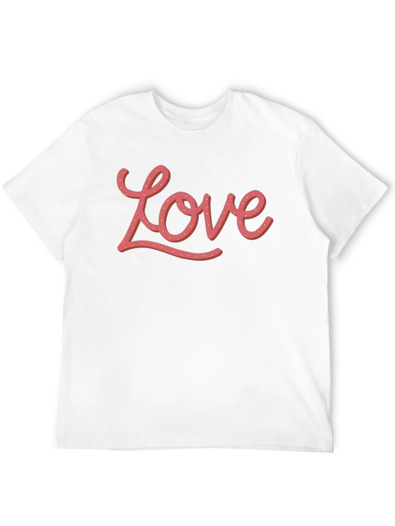 Love Graphic Print Black T-Shirt