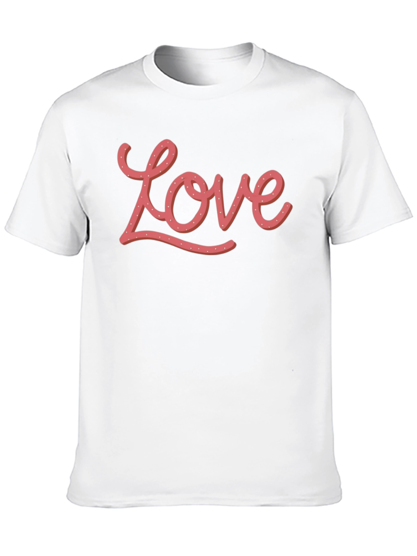 Love Graphic Print Black T-Shirt