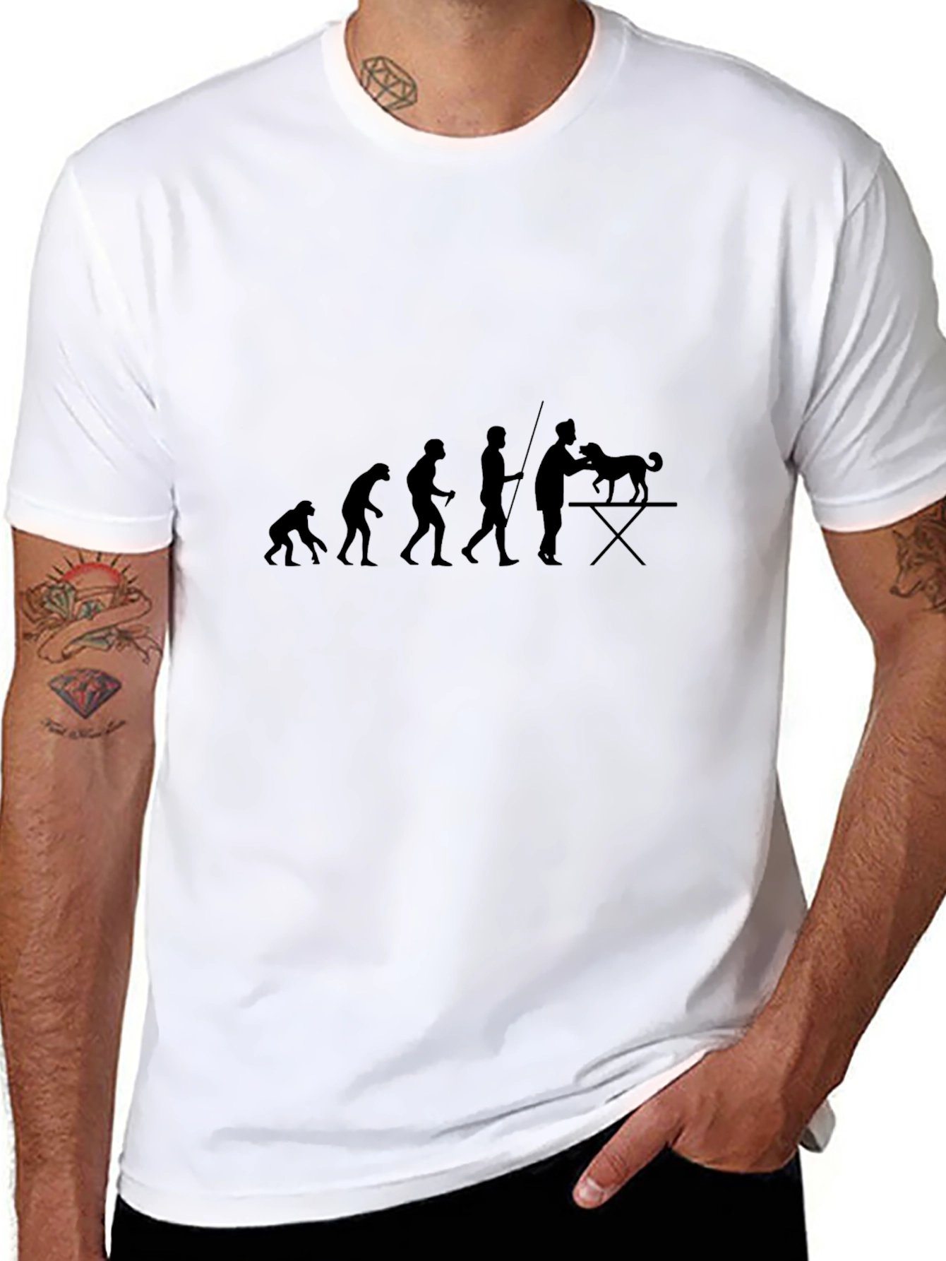 Evolution of Dog Grooming T-Shirt