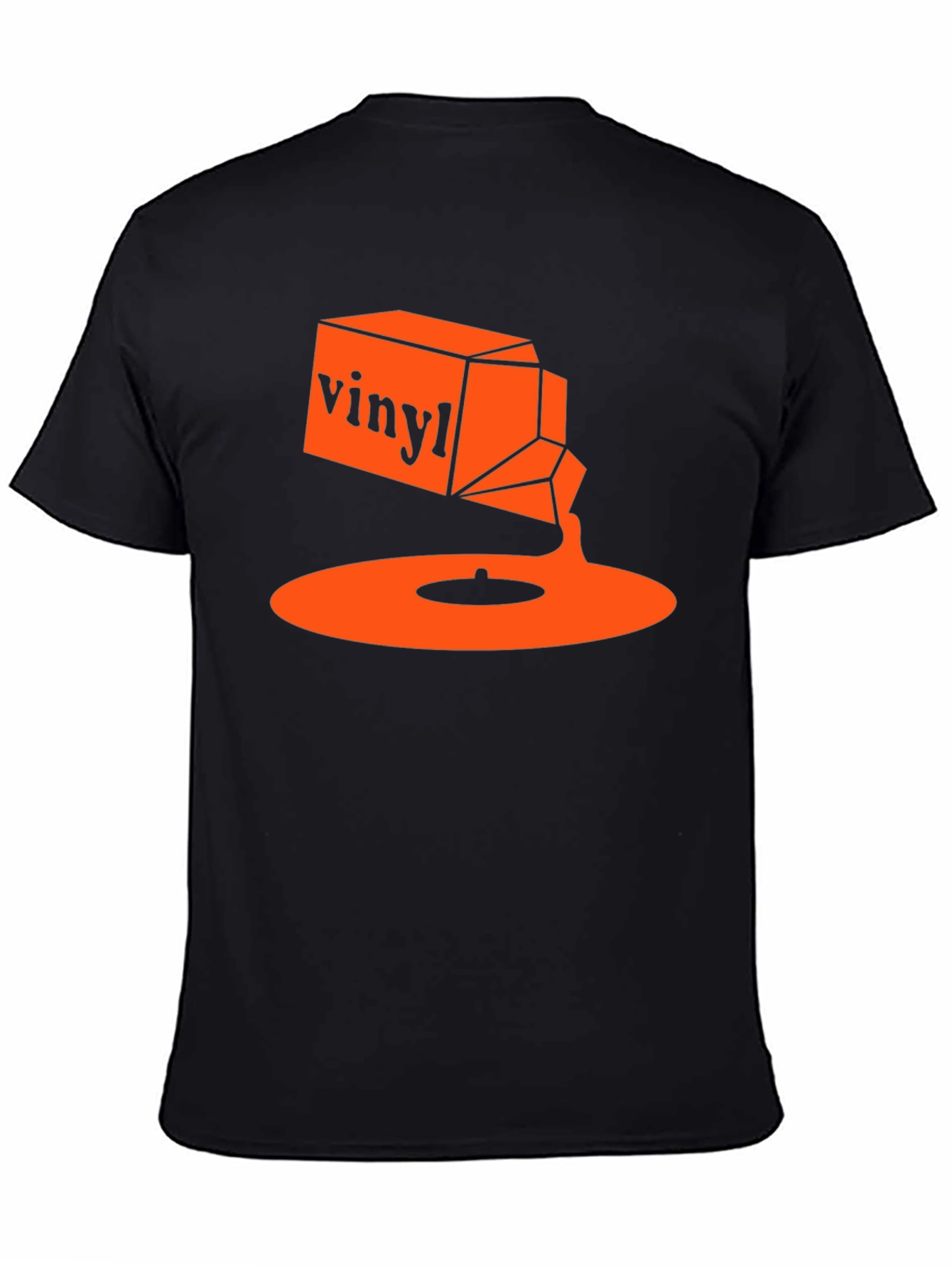 Vinyl Music T-Shirt - Retro Orange Design