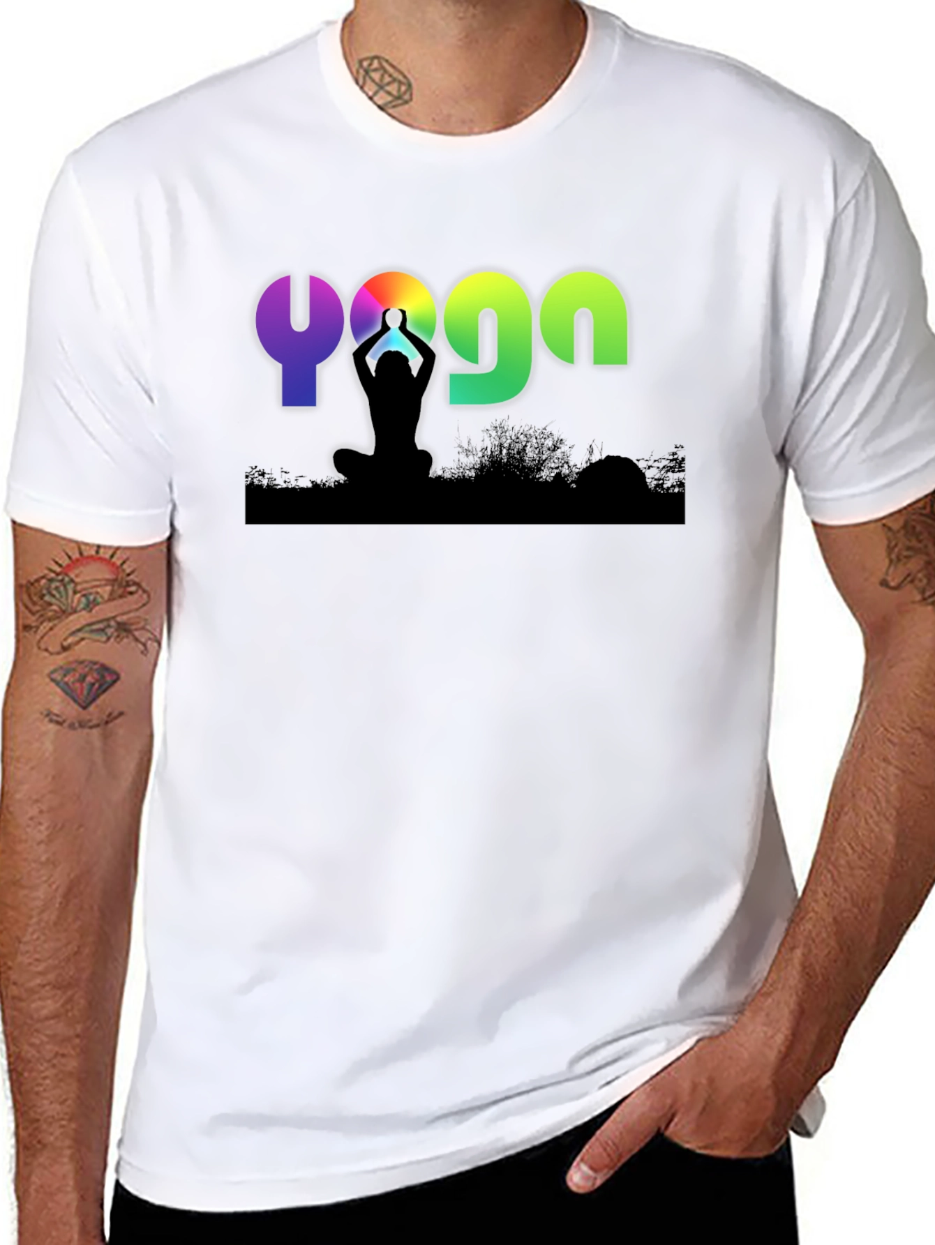 Yoga T-Shirt - Meditative Design