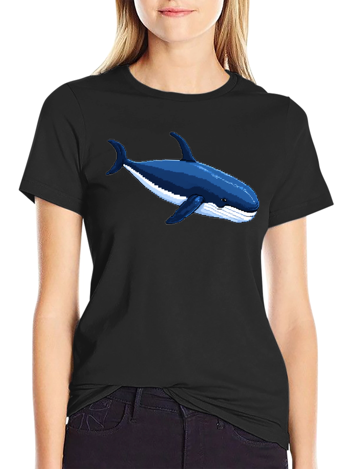 Pixel Whale T-Shirt - Marine Life Tee