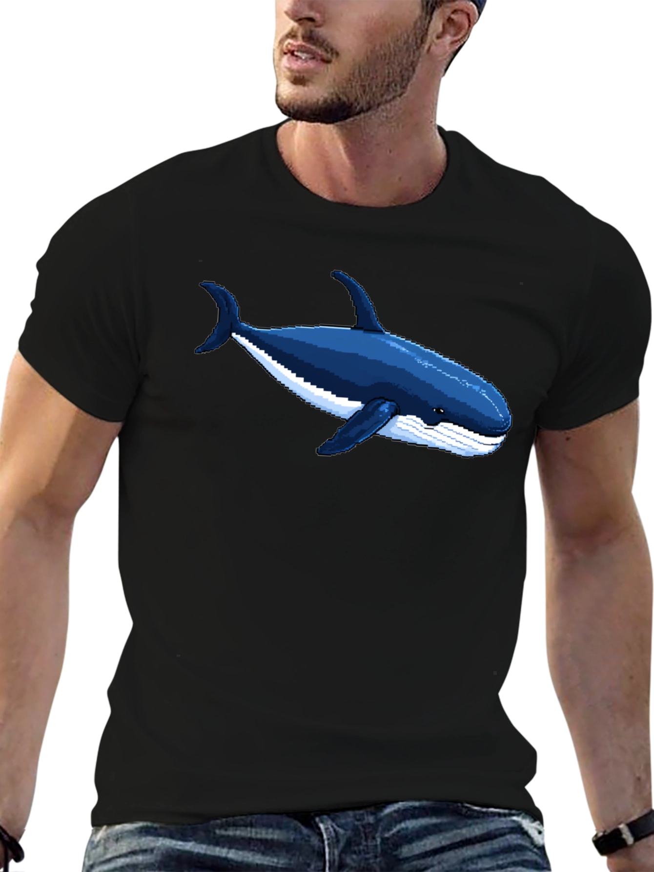 Pixel Whale T-Shirt - Marine Life Tee