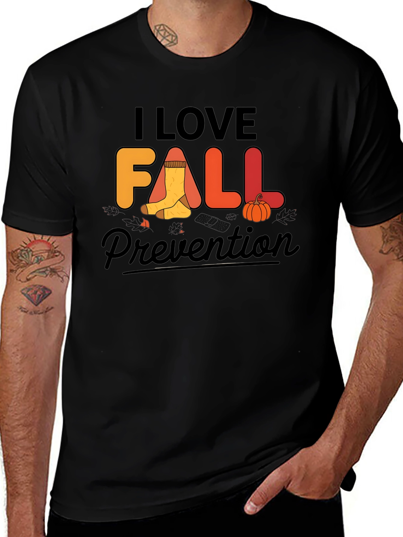 I Love Fall Prevention T-Shirt - Safety Awareness Tee