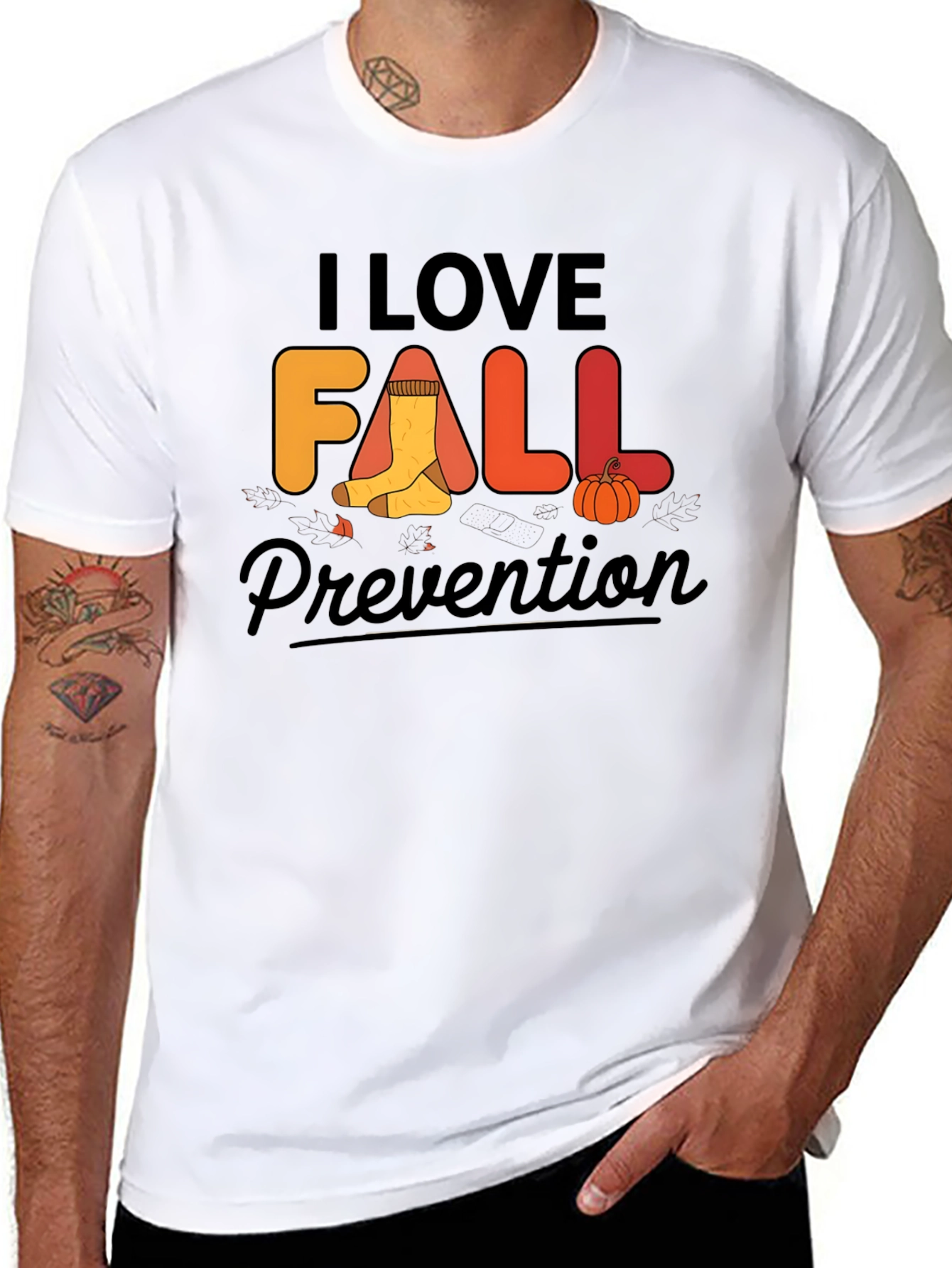 I Love Fall Prevention T-Shirt - Safety Awareness Tee