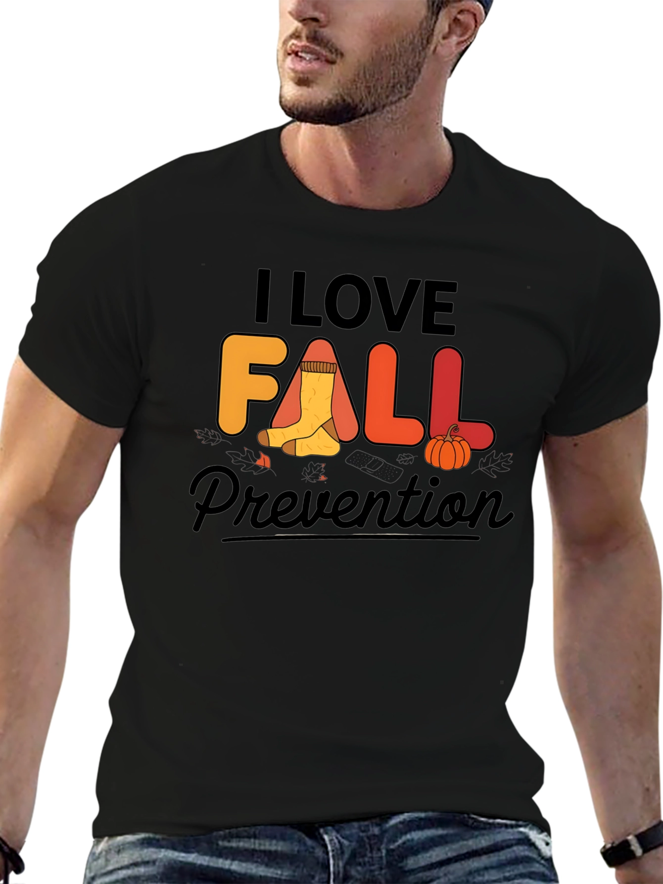 I Love Fall Prevention T-Shirt - Safety Awareness Tee