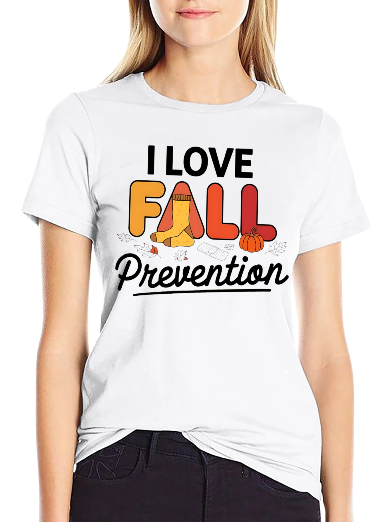I Love Fall Prevention T-Shirt - Safety Awareness Tee