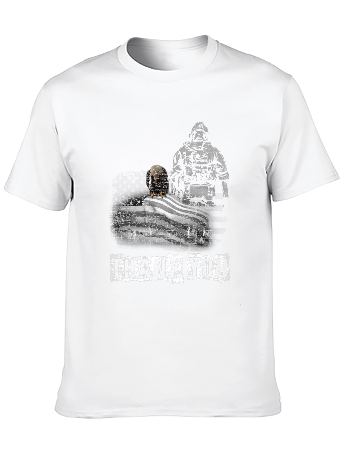 Thank You Soldier Patriotic Eagle Flag T-Shirt