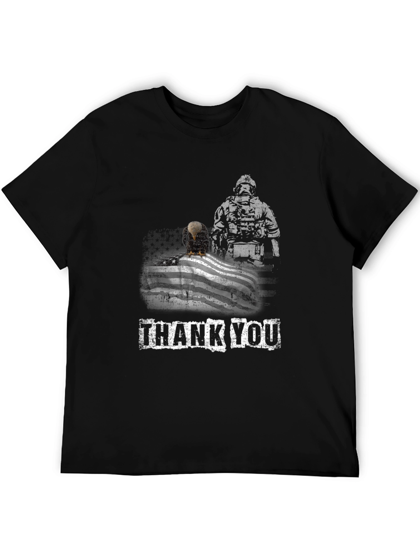 Thank You Soldier Patriotic Eagle Flag T-Shirt