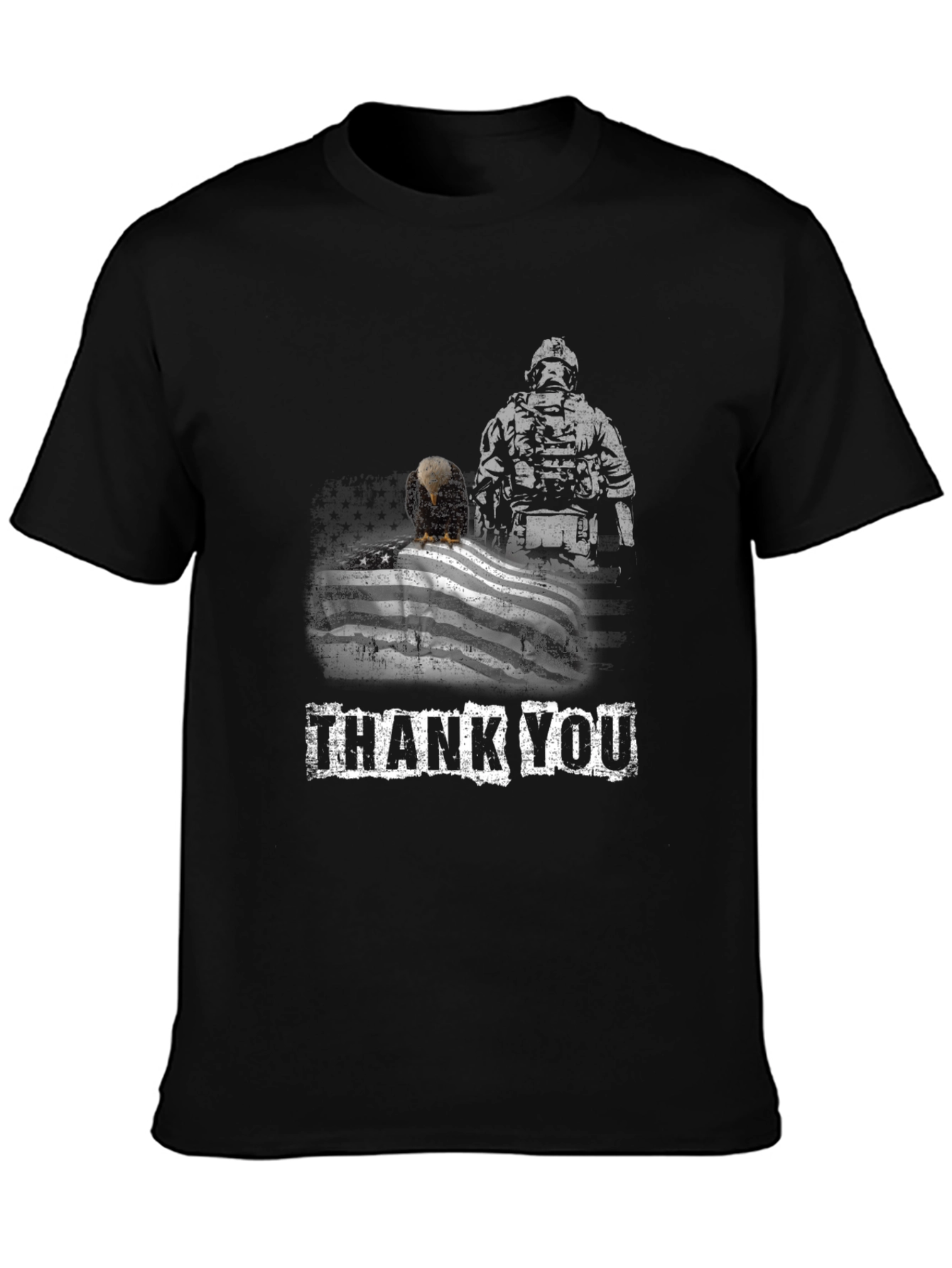 Thank You Soldier Patriotic Eagle Flag T-Shirt