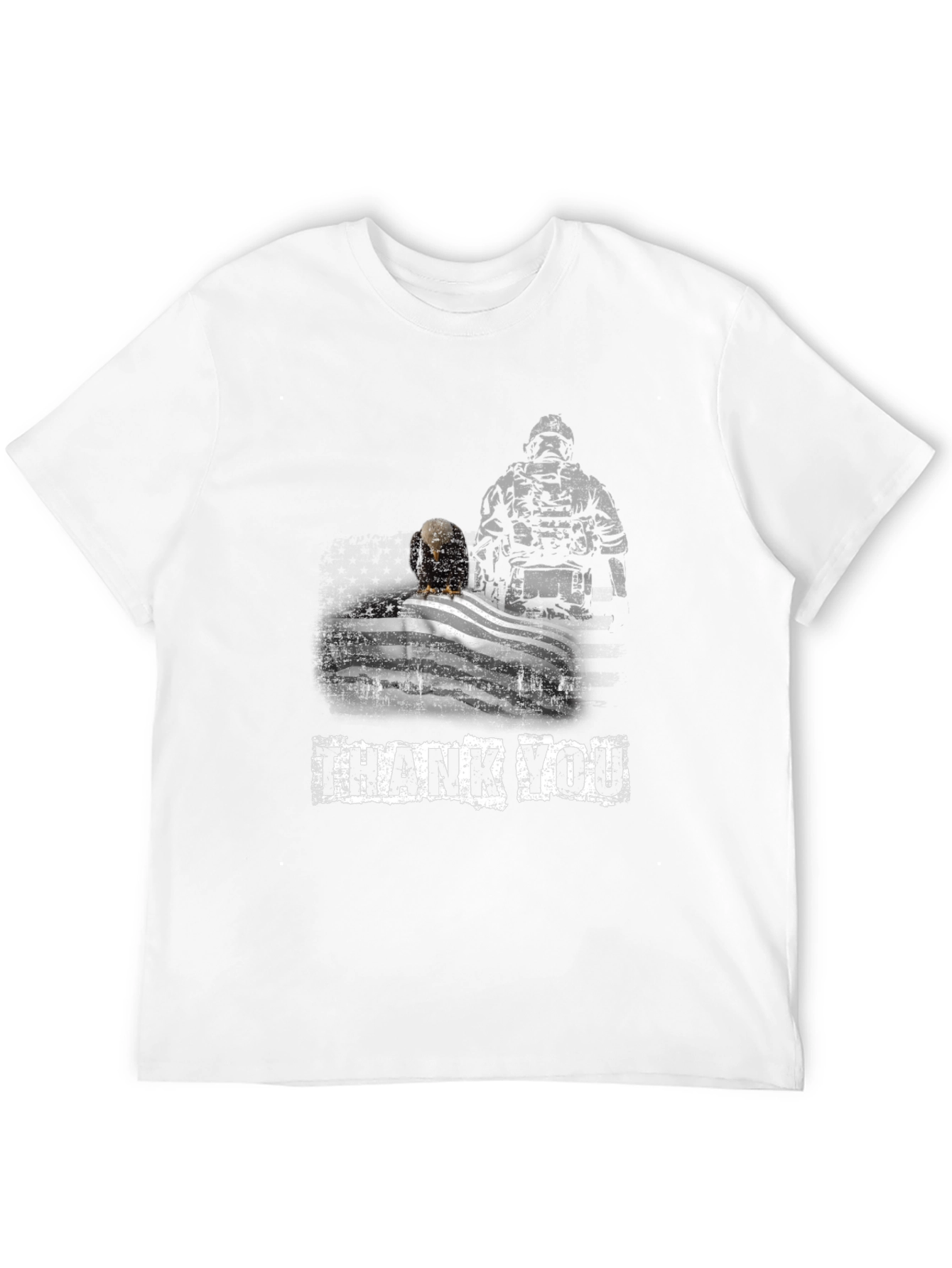 Thank You Soldier Patriotic Eagle Flag T-Shirt