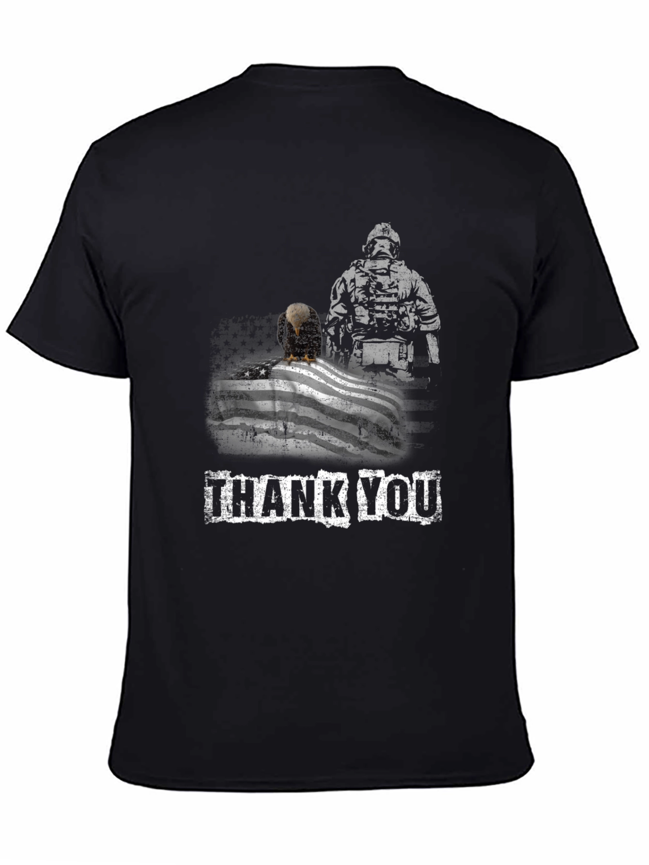 Thank You Soldier Patriotic Eagle Flag T-Shirt