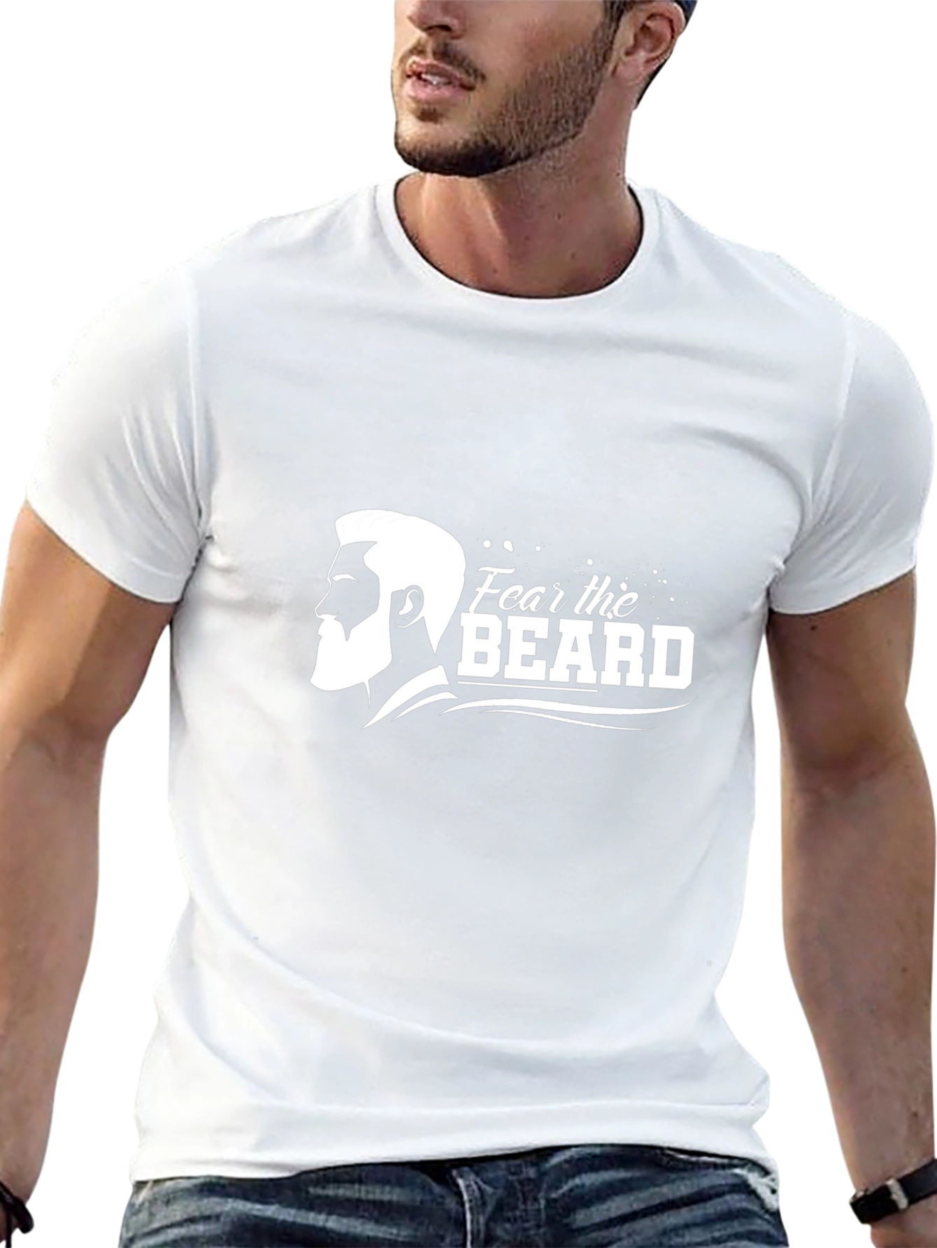 Fear the Beard Graphic T-Shirt - Black