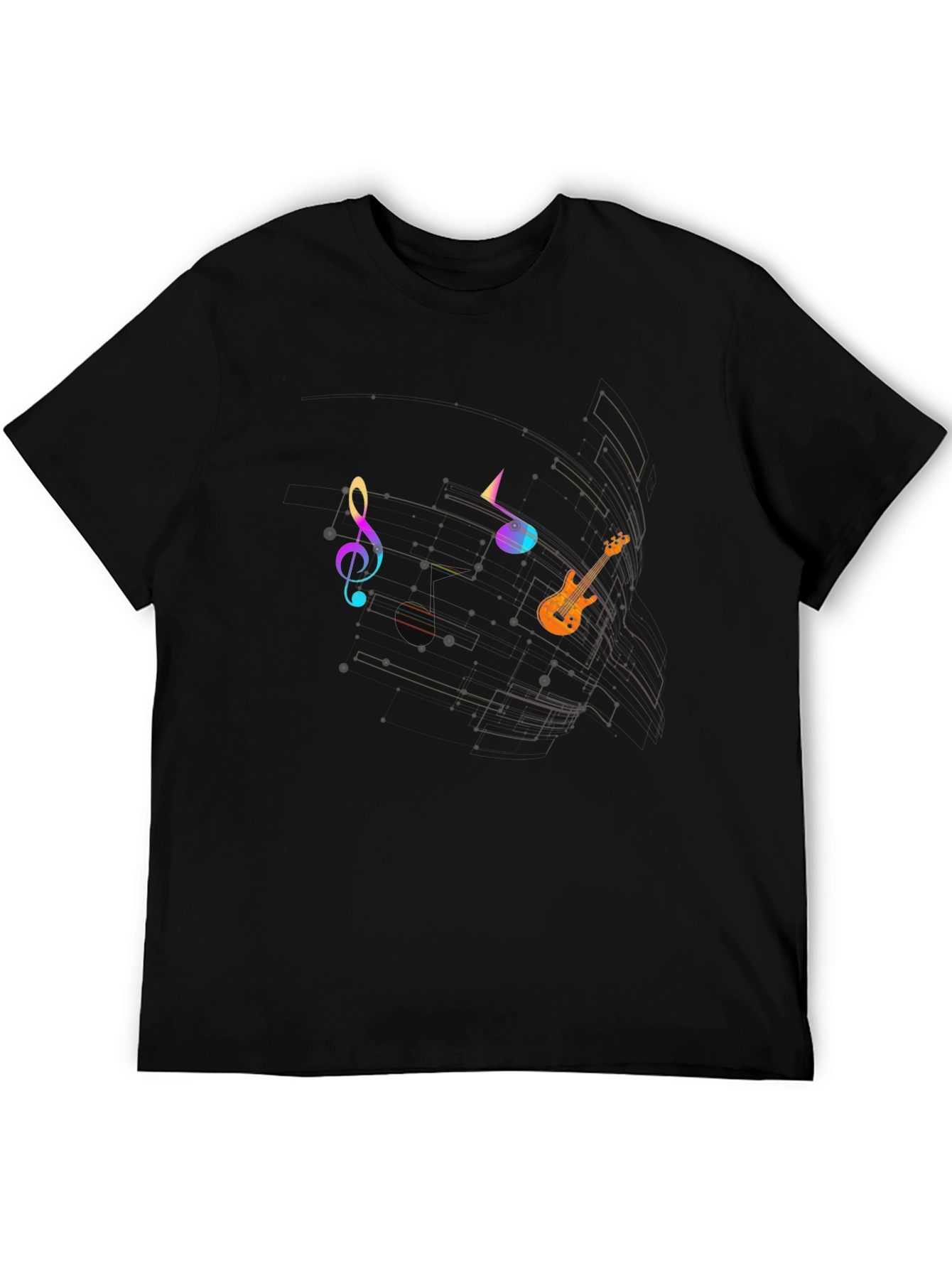 Music Notes Graphic T-Shirt