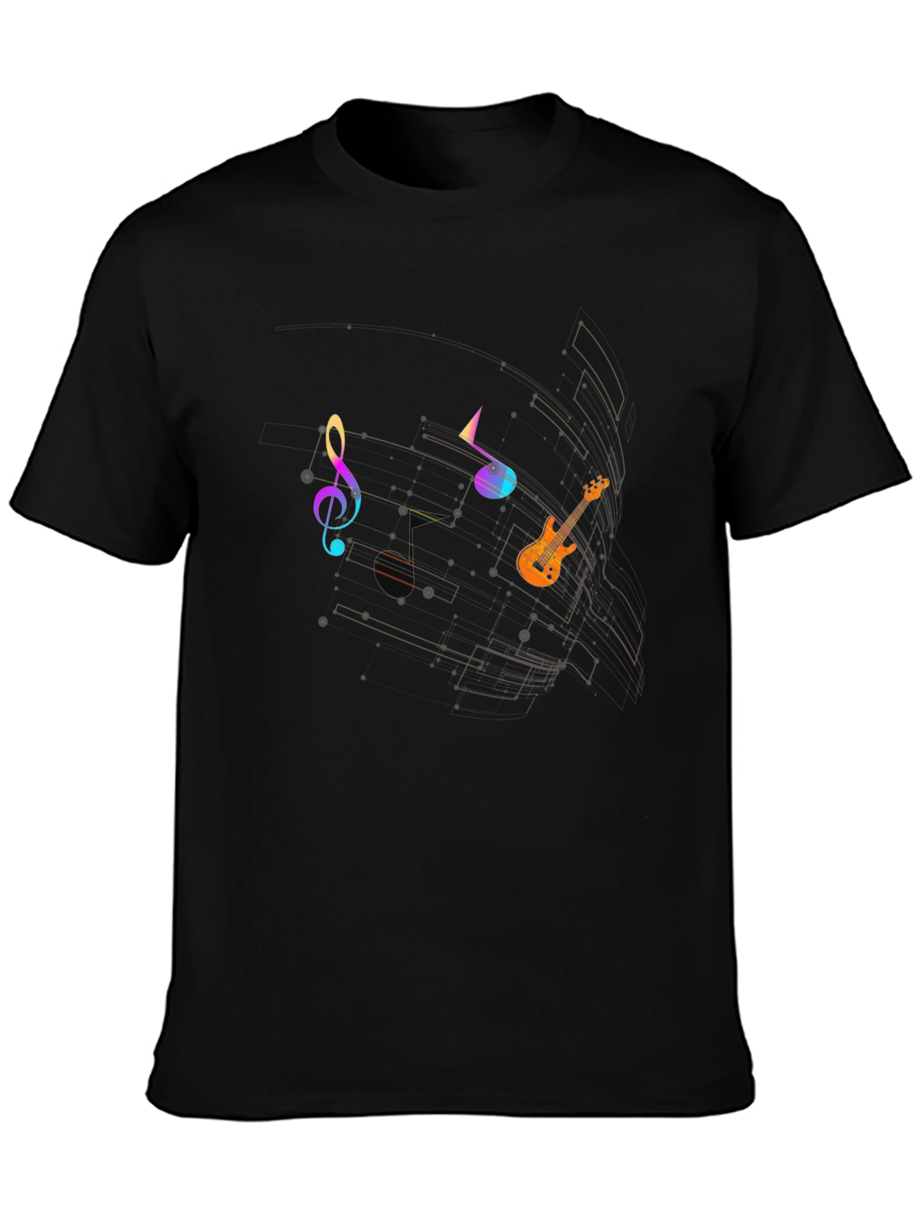 Music Notes Graphic T-Shirt