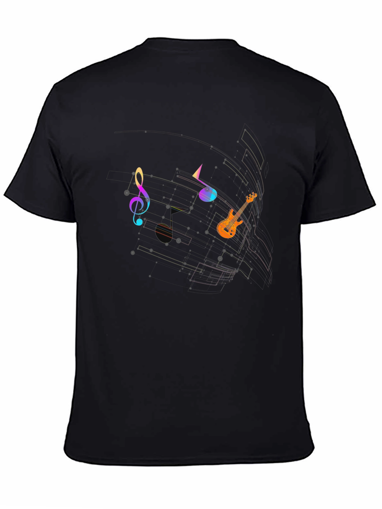 Music Notes Graphic T-Shirt