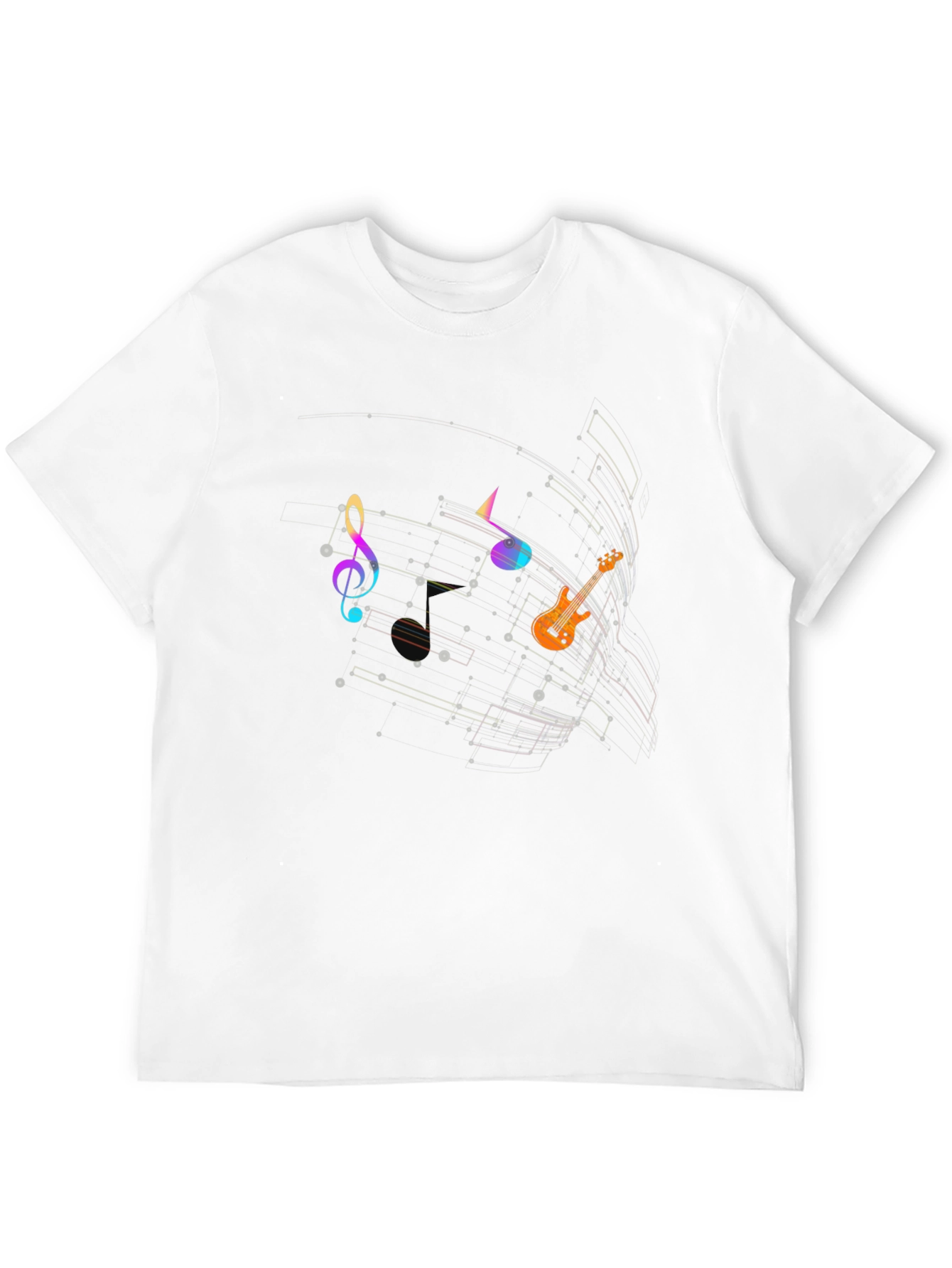 Music Notes Graphic T-Shirt