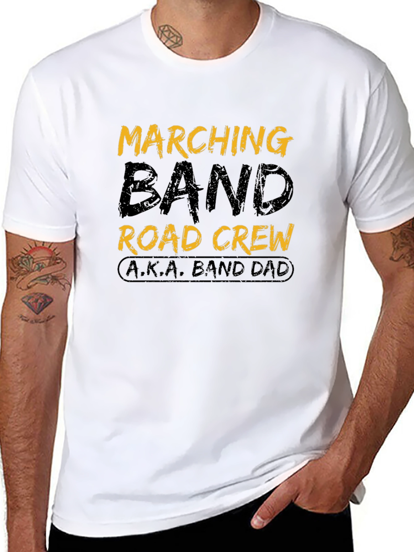 Marching Band Dad T-Shirt - Road Crew Design