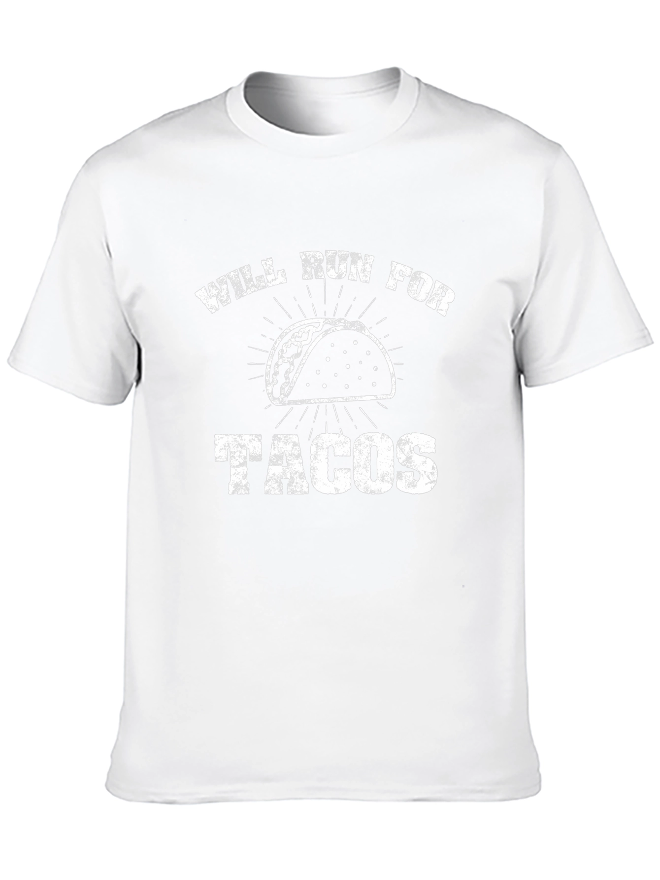 Will Run for Tacos - Mens Black T-Shirt