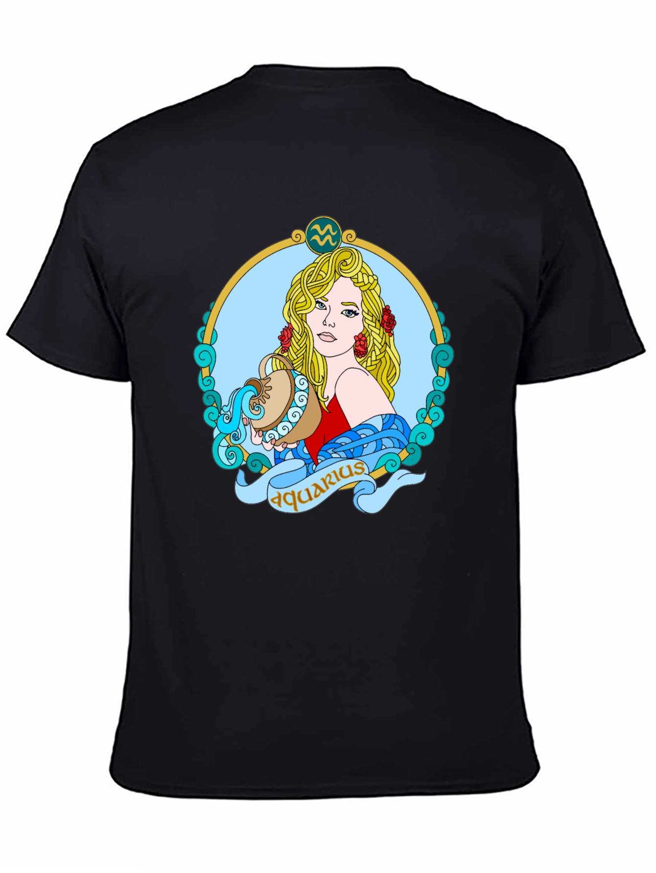 Aquarius Zodiac T-Shirt - Unique Astrological Design