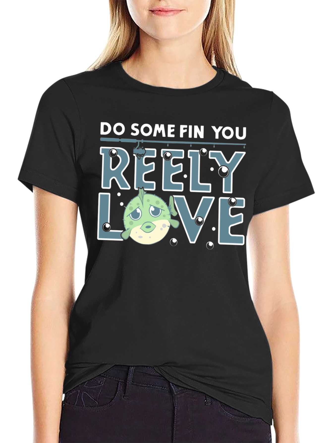 Reely Love Fishing T-Shirt - Funny Fish Graphic Tee