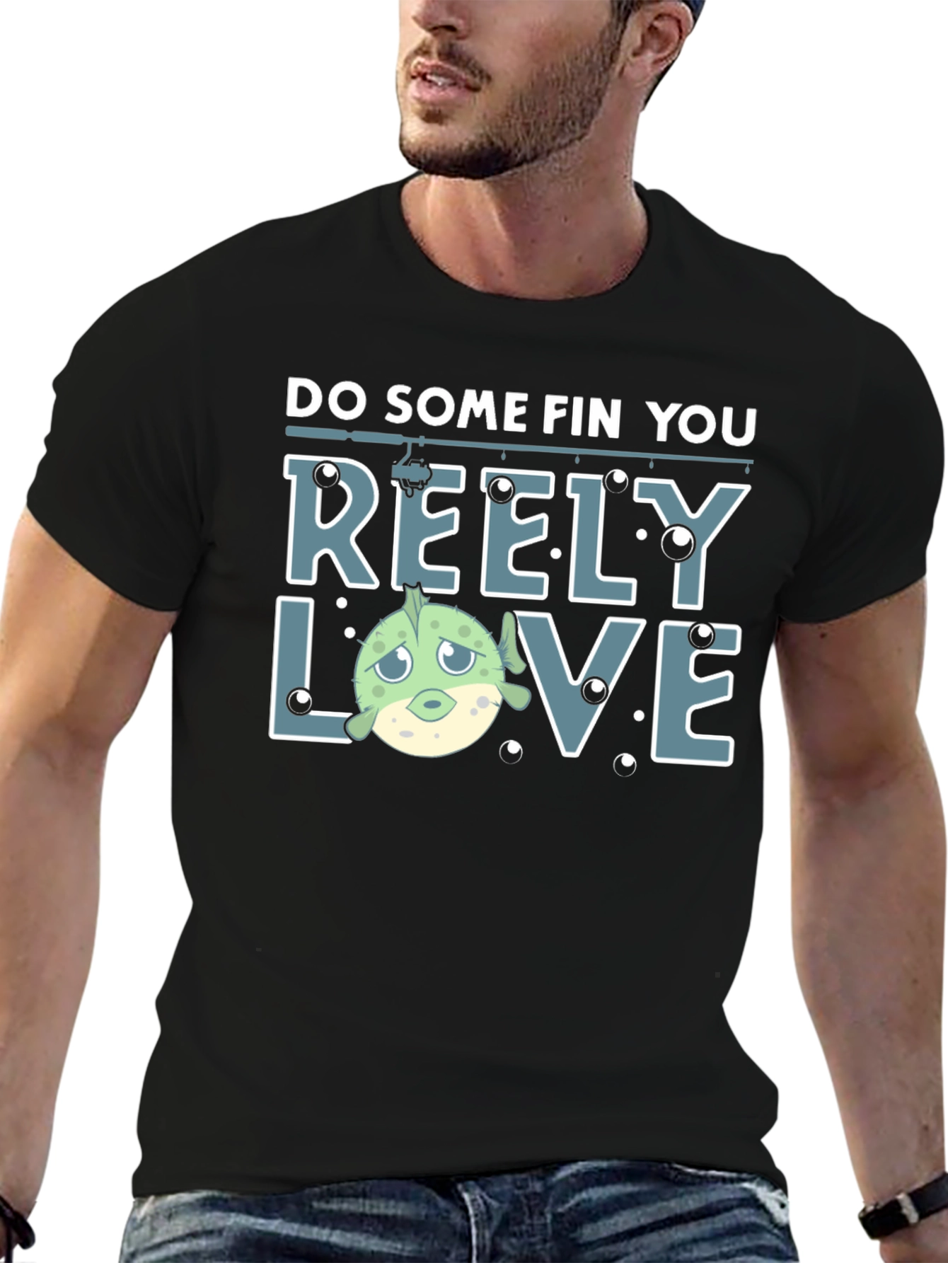 Reely Love Fishing T-Shirt - Funny Fish Graphic Tee