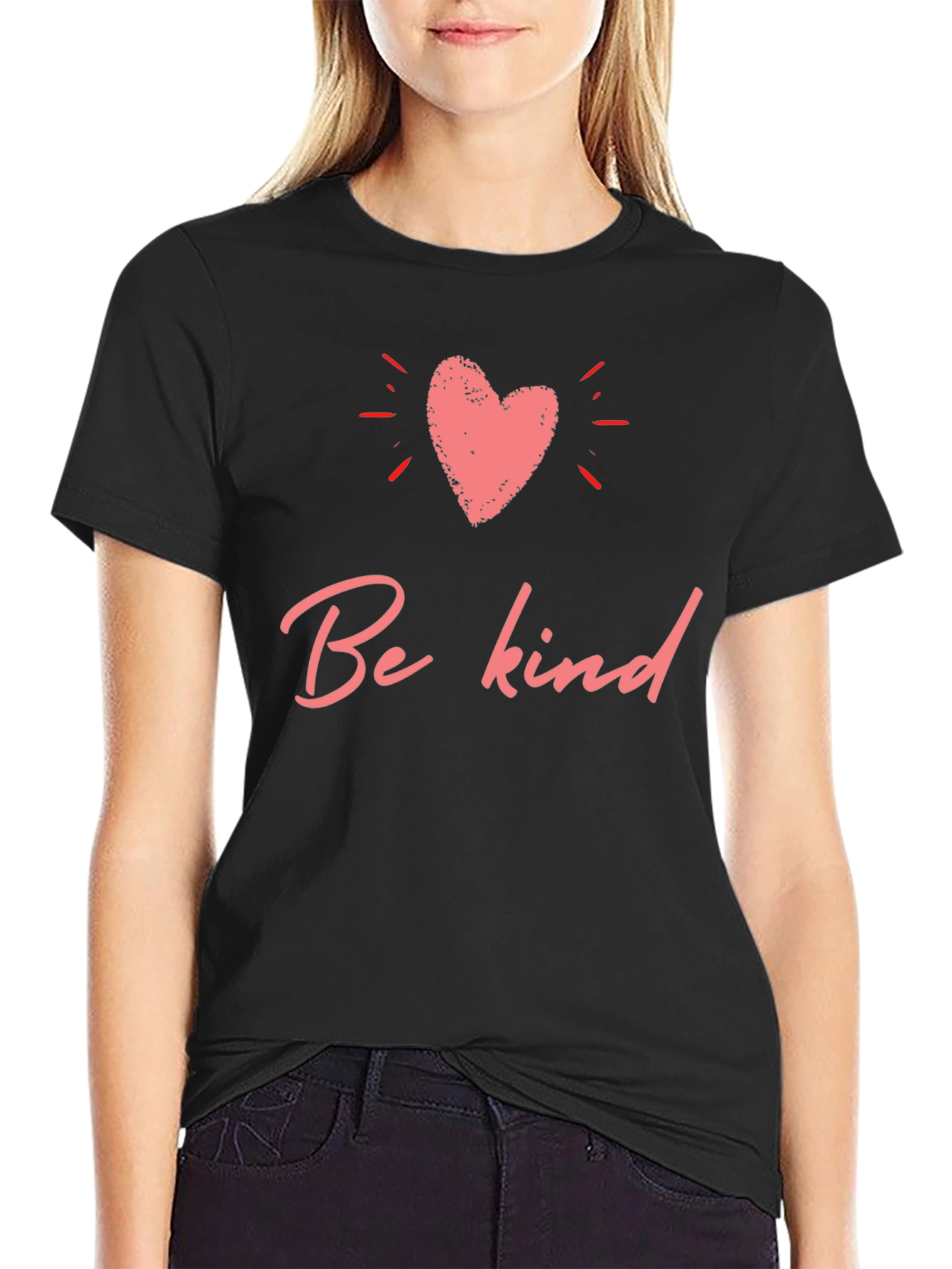 Be Kind Heart Graphic Tee - Stylish Comfort