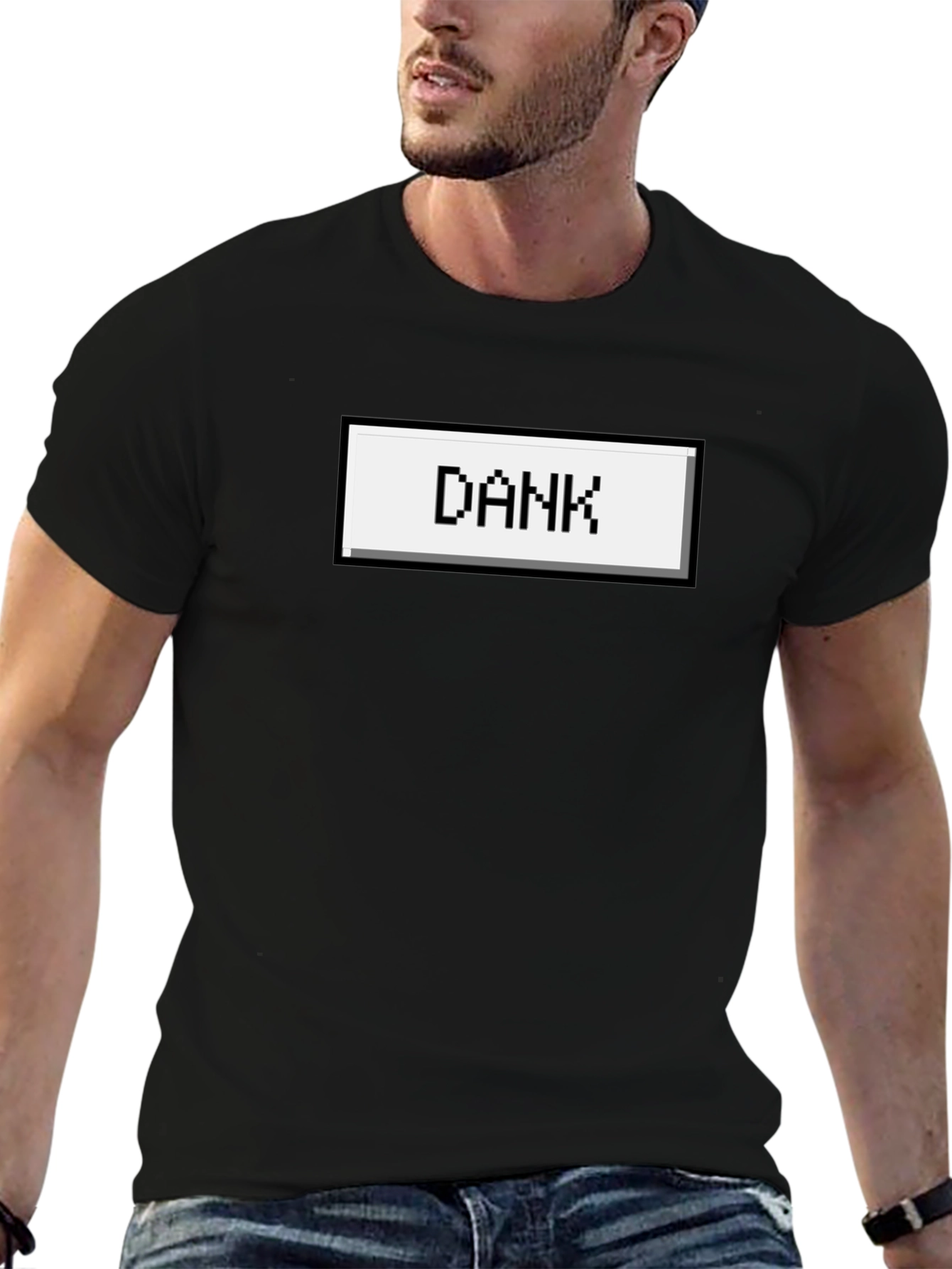 Dank Pixel Art Black T-Shirt - Retro Gaming Style