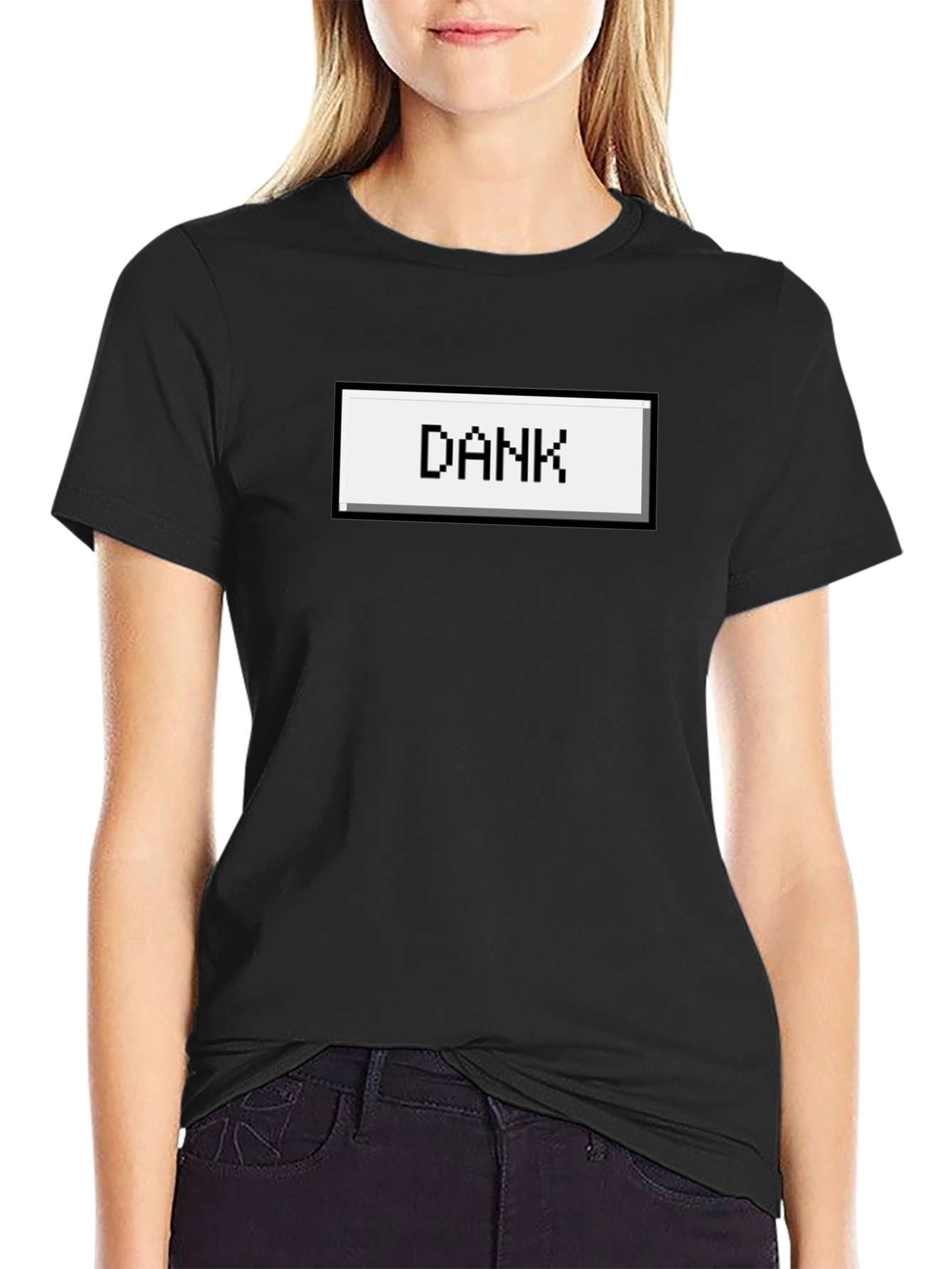 Dank Pixel Art Black T-Shirt - Retro Gaming Style
